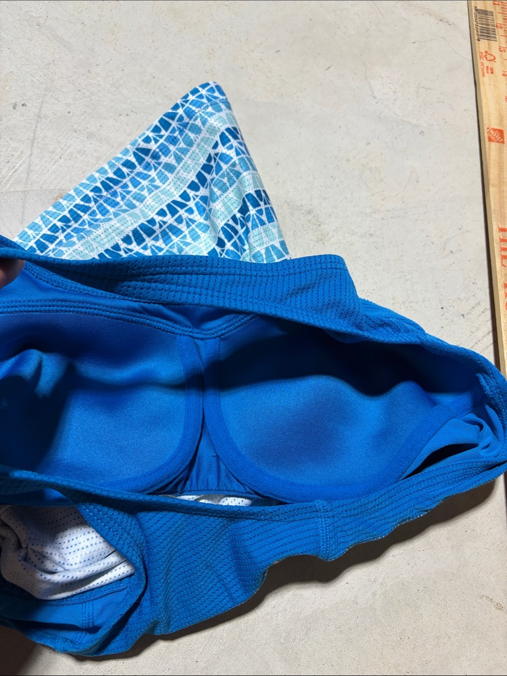 Nike Blue Patterned y2k Racerback Tank medium - Picture 8 of 8